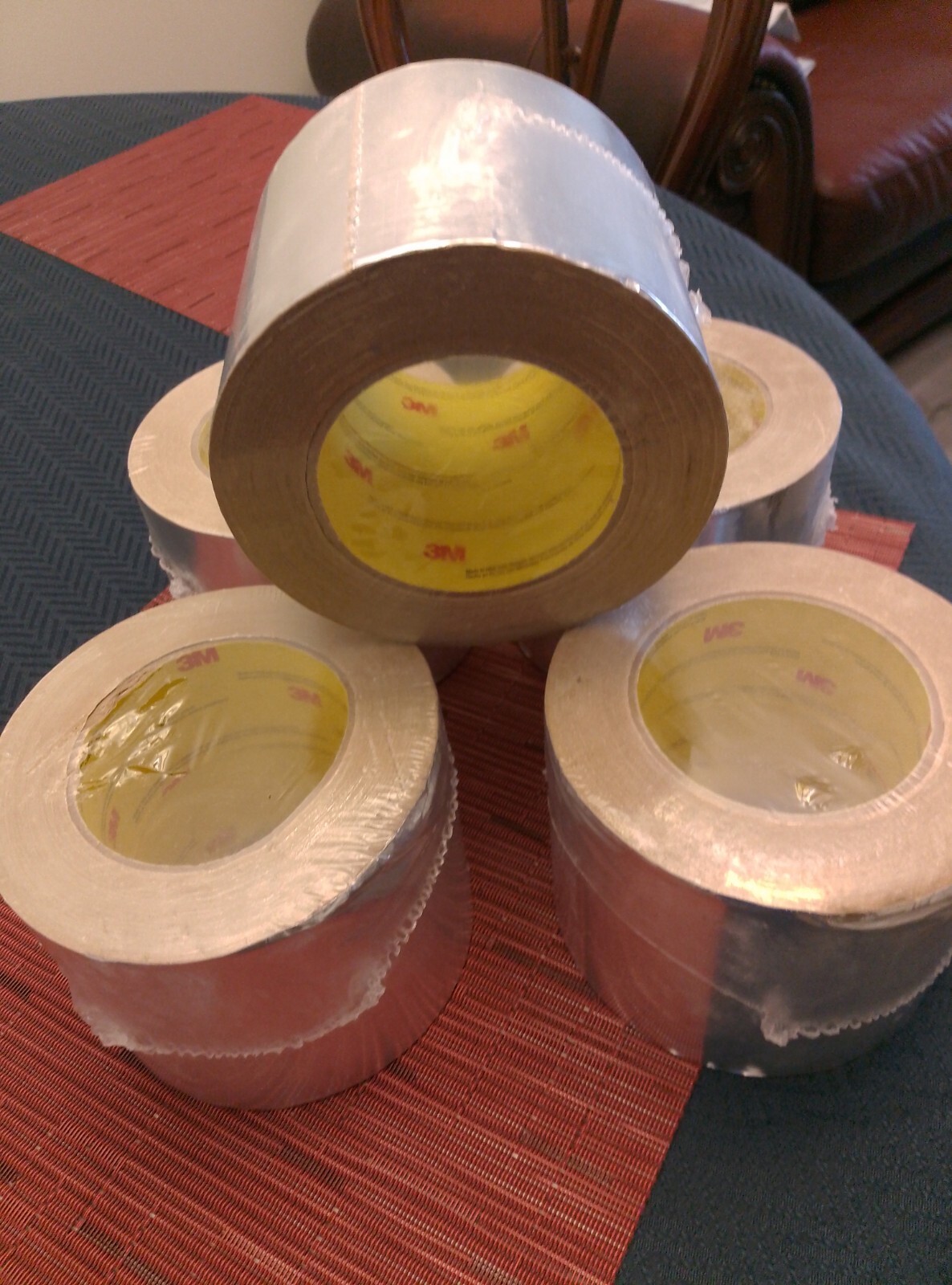 LOT OF 7 ROLLS 3m Foil Tape T-49 T49 4x180ft 4 Inches By 60 Yards  180 Feet.