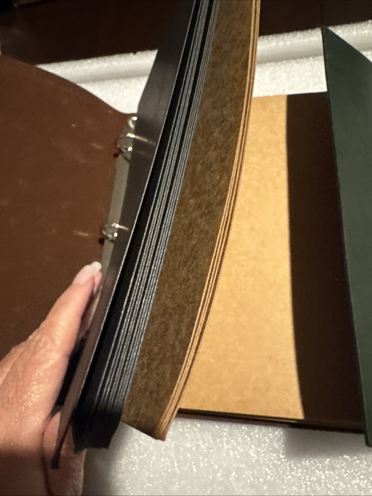VTG PU Leather Writing Journal Notebook 7″ Blue Nautical Embossed Spiral 79 Pgs