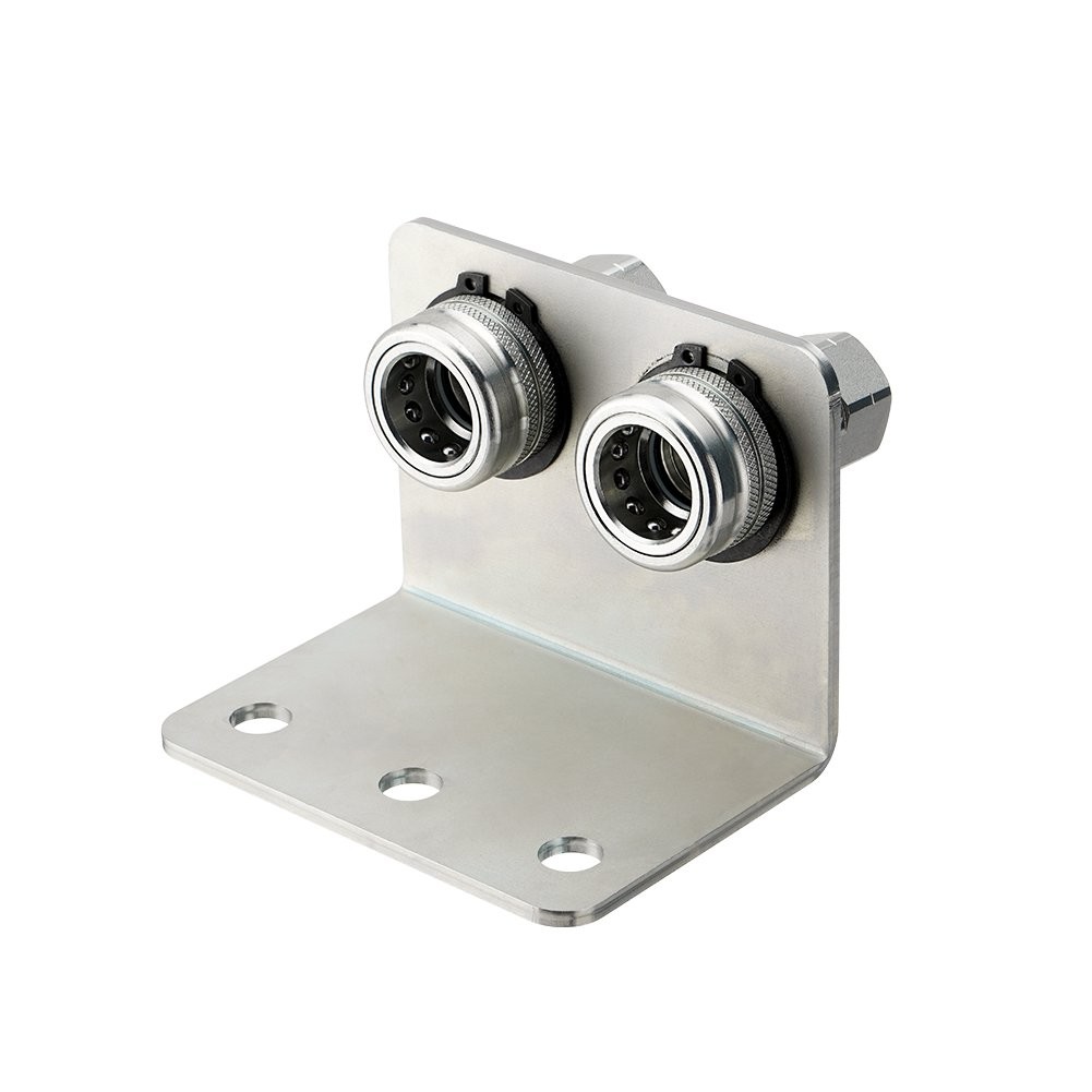 Hydraulic Quick Release Coupling, 1/2» NPT Double Break-away Bracket Set