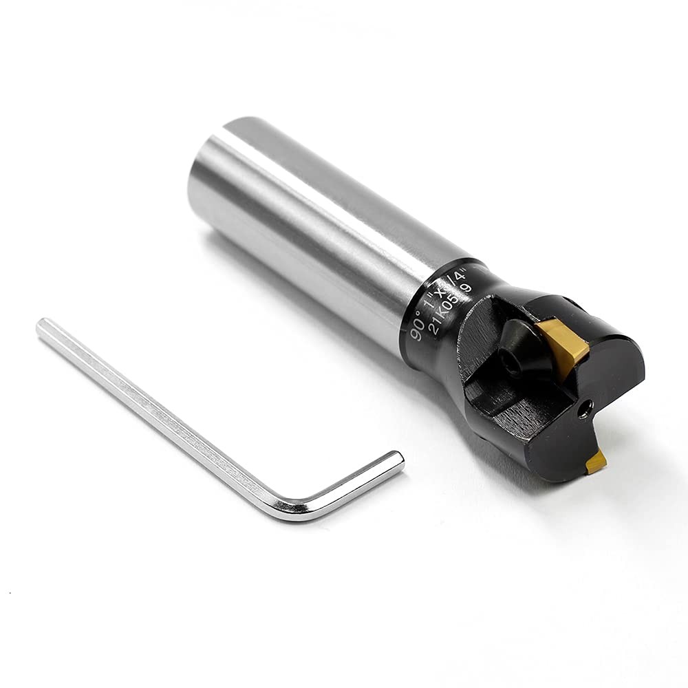 OSCARBIDE 1″ Indexable End Mill 3/4″ Shank 3-1/4″ 1 inch Cutting Diameter