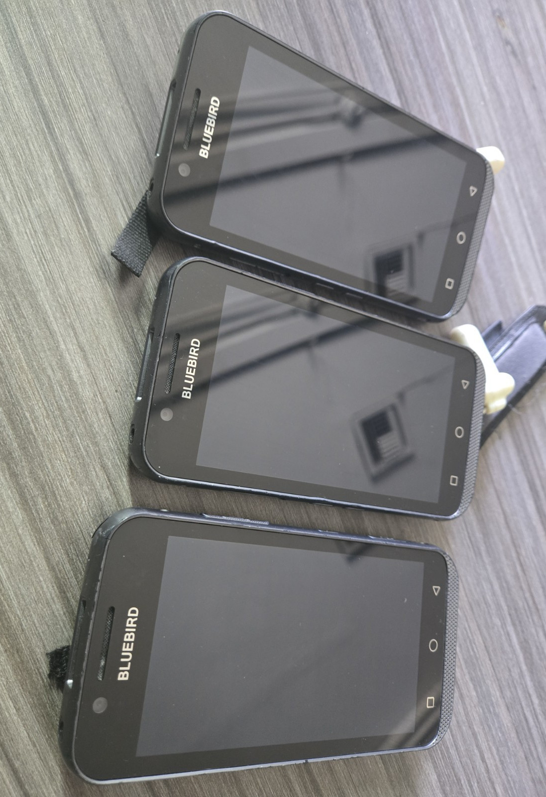 lot of 3 BLUEBIRD EF500 Mobile Handheld Computer Barcode Scanner