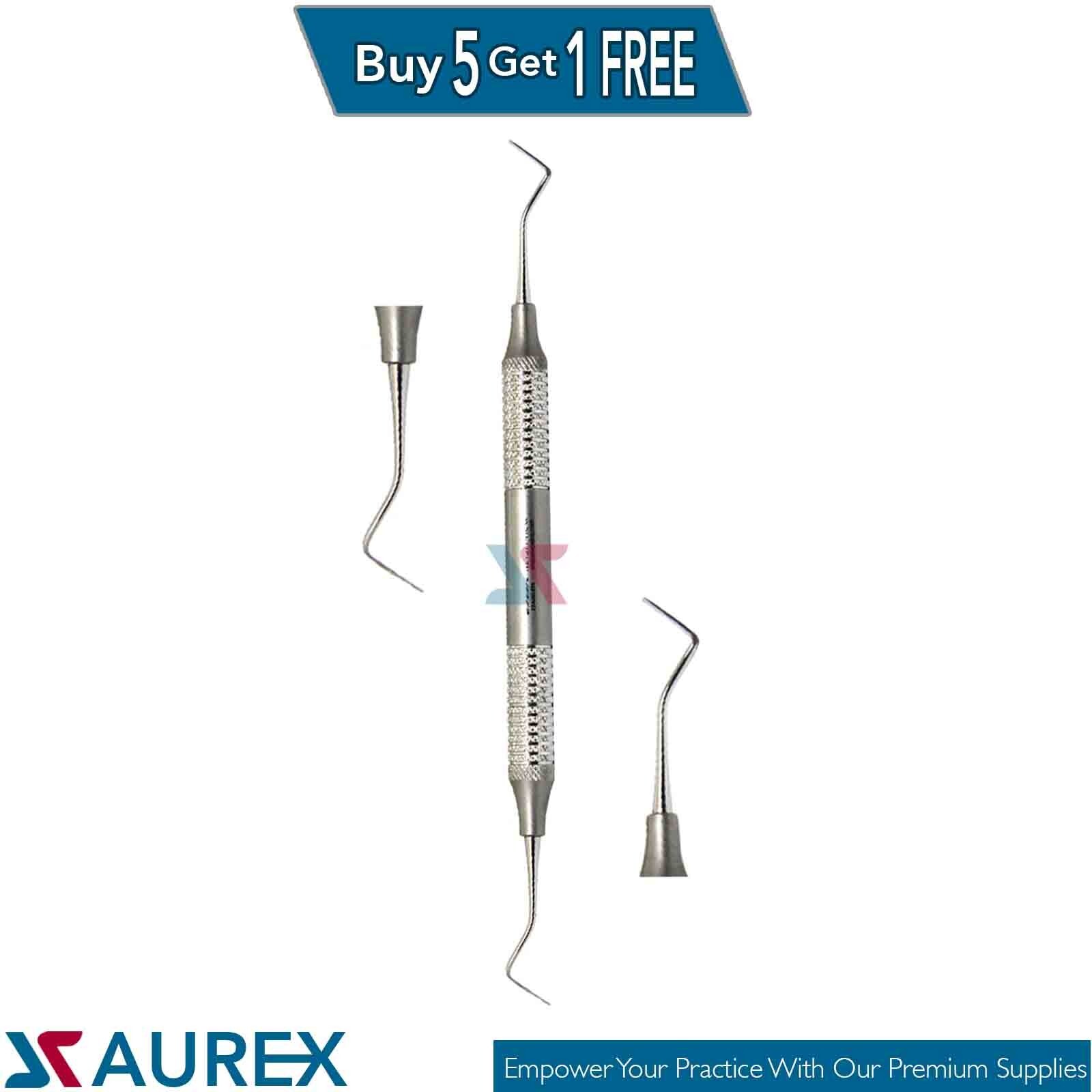 Offset Enamel Hatchet Chisel Double-Ended Dental Instrument