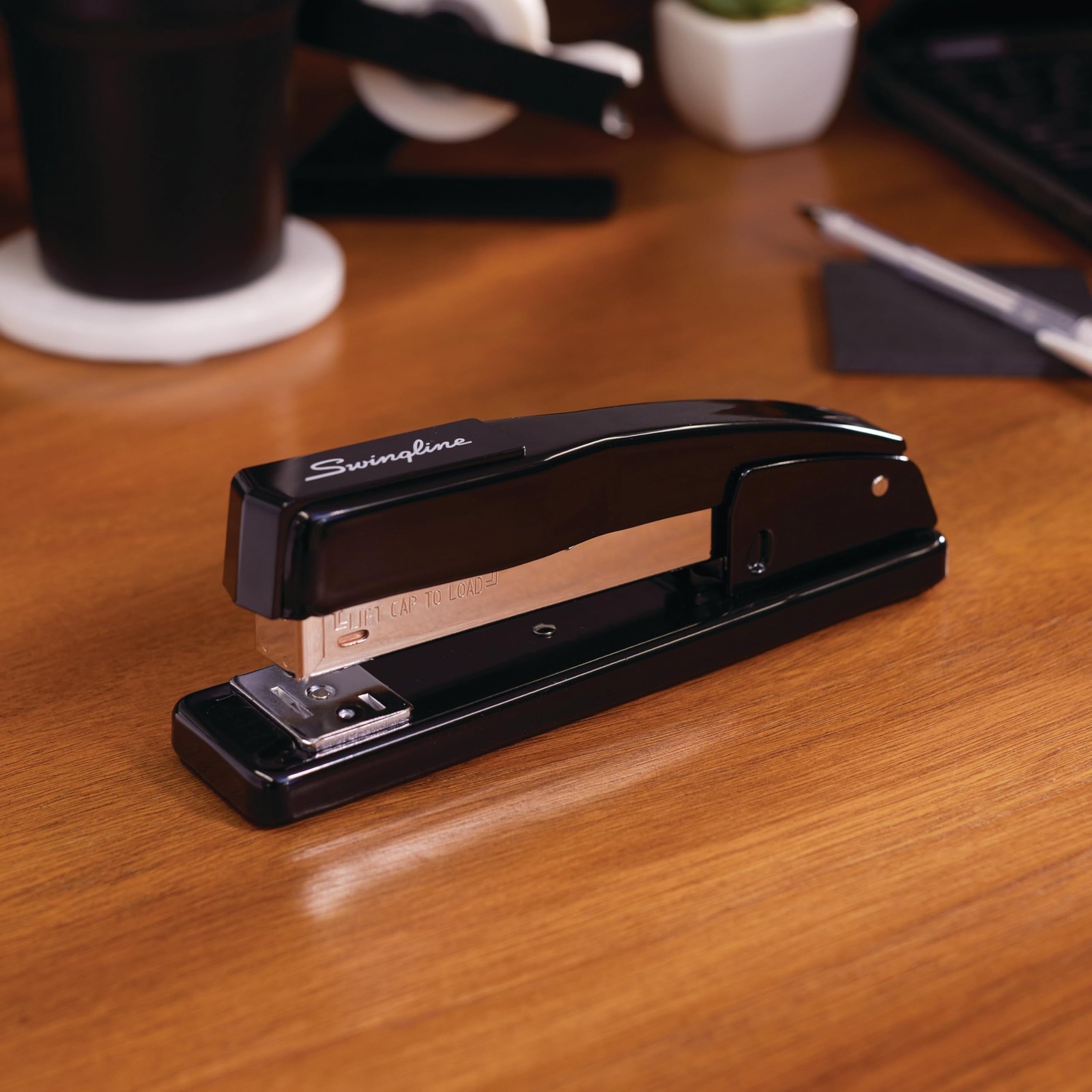 Commercial Stapler, 20 Capacity, Jam , Metal, 2 Pack, Black (44401AZ)