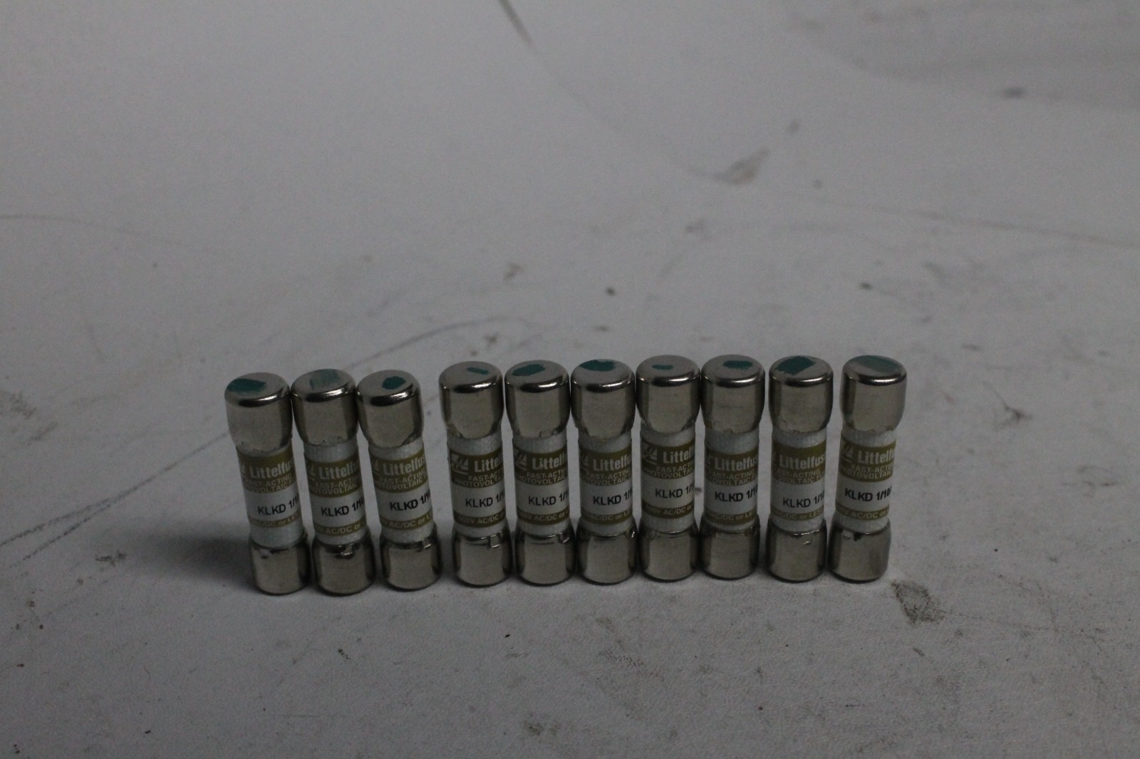 Lot of 10 Littelfuse KLKD-1/10 KLKD 1/10A 0.1A 600V Fast-Acting Fuse