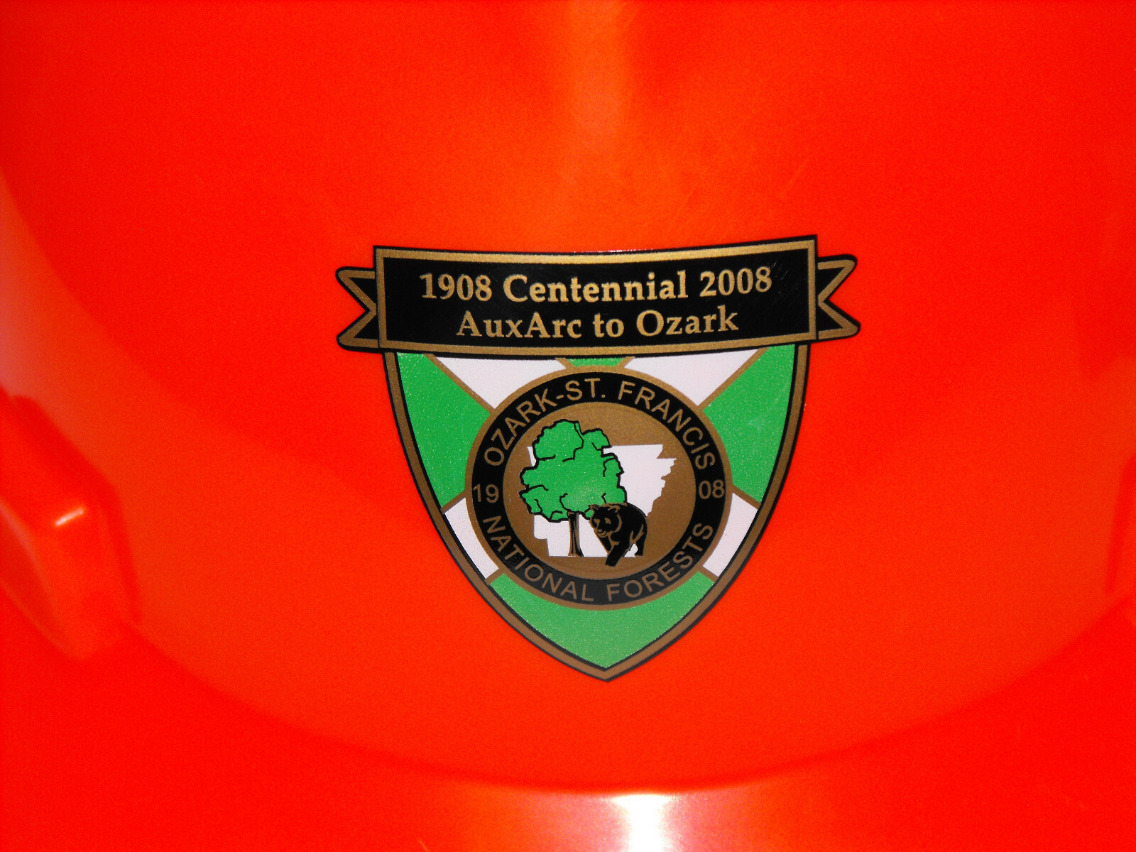 MSA DANA V-Guard Safety Hard Helmet Centenial Ozark Nationnal Forests 1908- 2008
