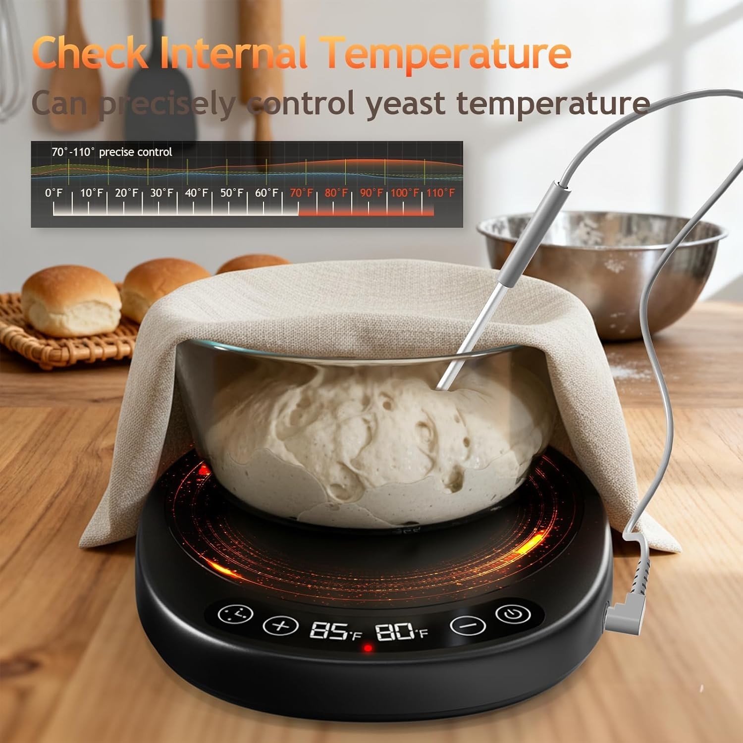 SourKeeper, Larger 2-in-1 Sourdough Starter Warmer Pro – 2026 Upgrade Larger …