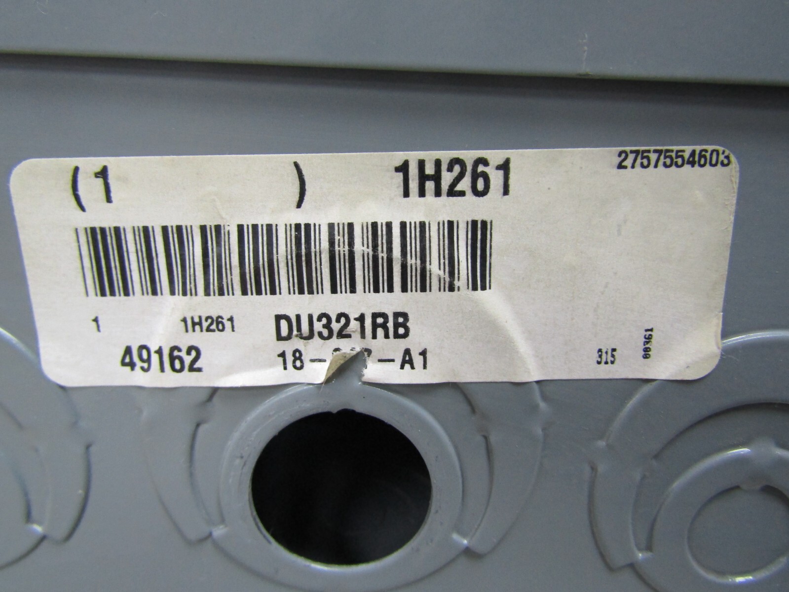👀SQUARE D 30 AMP NON-FUSED SAFETY SWITCH 3Ø 240 VAC 7.5 HP MAX TYPE 3R DU321RB