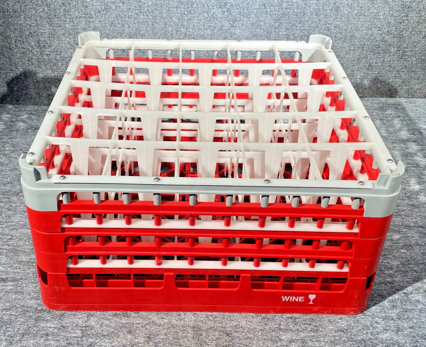 Vollrath Plastic 25 Comp Dishwasher Glass Rack Height 8.5″ WINE