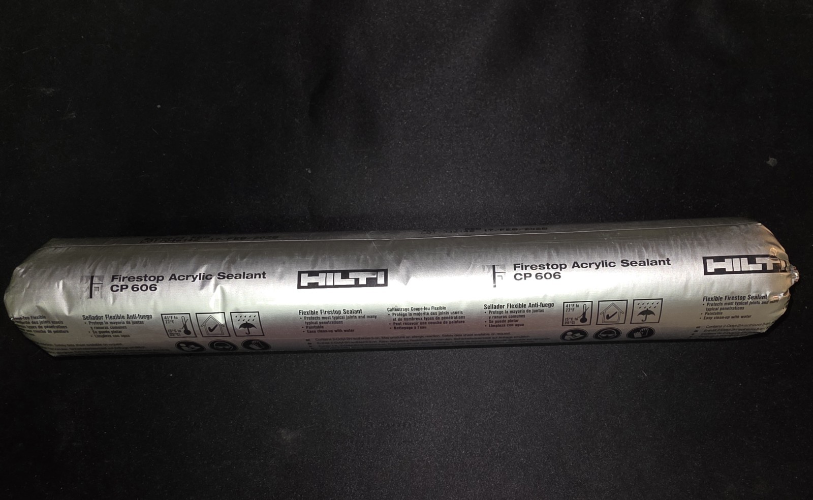 (9) Hilti CP 606 Firestop Acrylic Sealant Sausage Pack Exp 2/17/2028