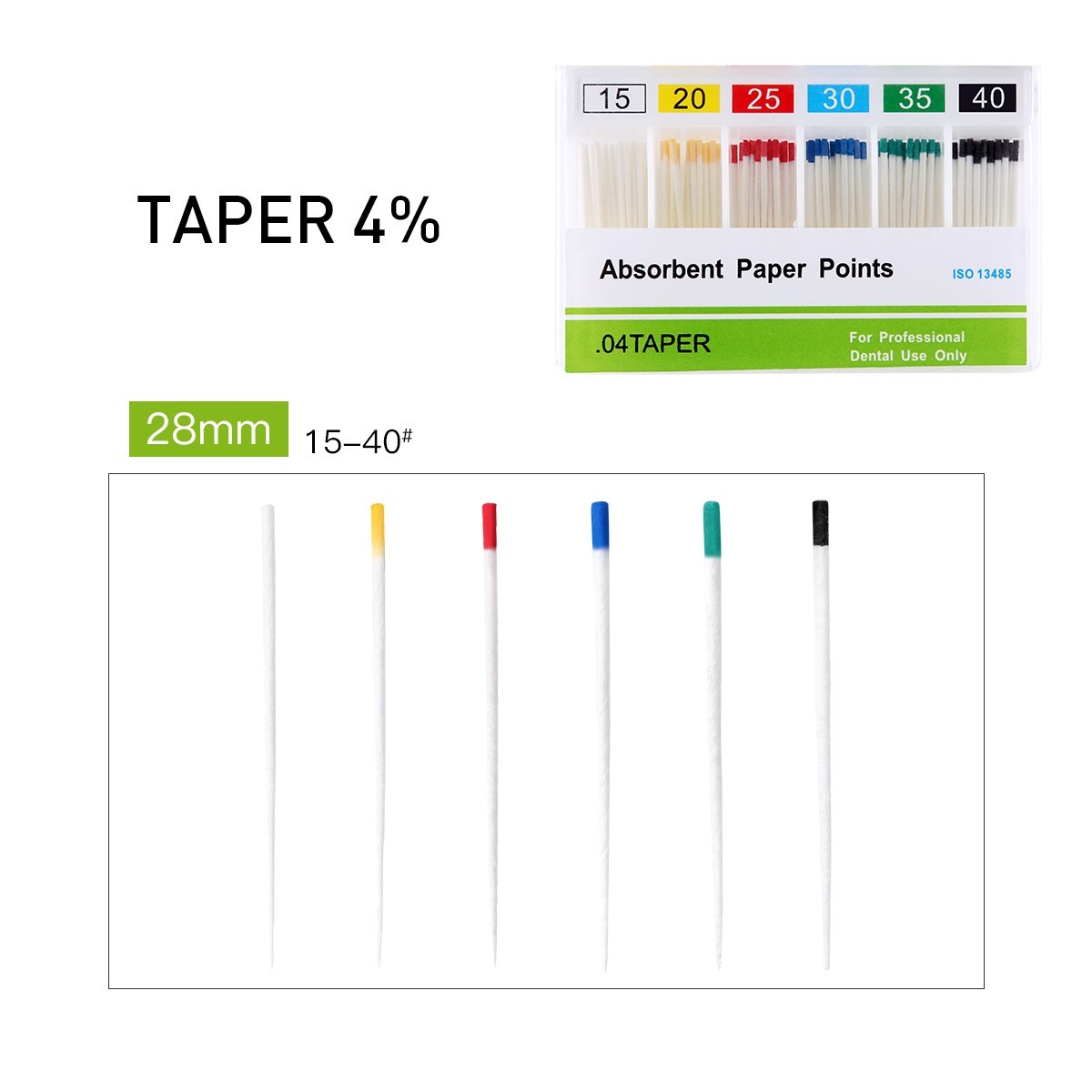 AZDENT Dental Gutta Percha Points Absorbent Paper Points Taper Endodontic Root