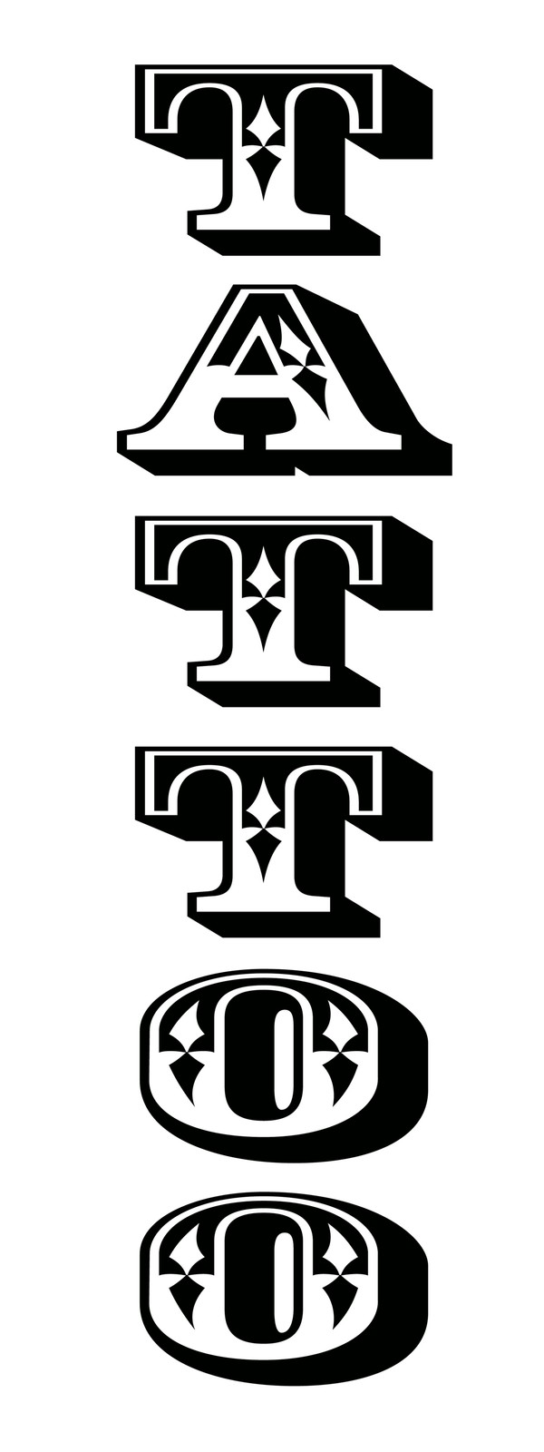 TATTOO DECAL sticker DECAL sticker (Vertical) parlor shop artist artwork