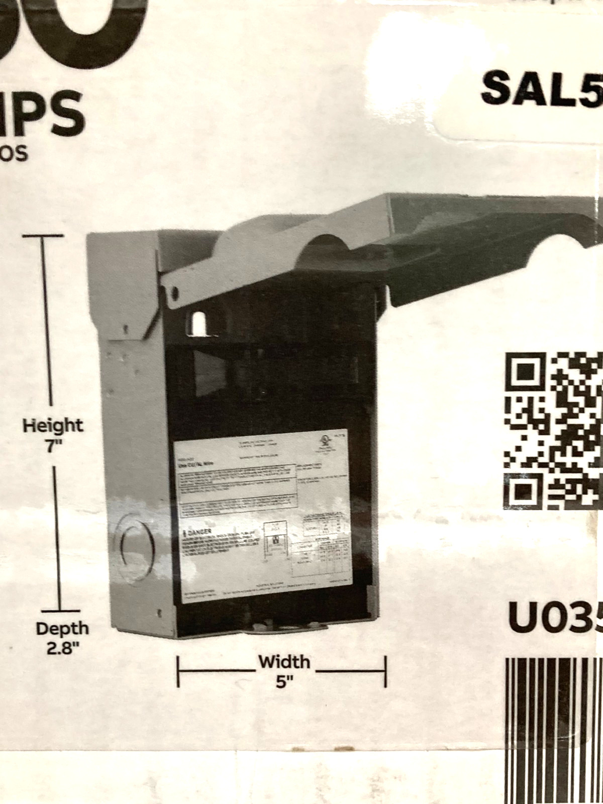 Midwest 30A Outdoor AC Disconnect 120/240 Volt Fused U035F2P