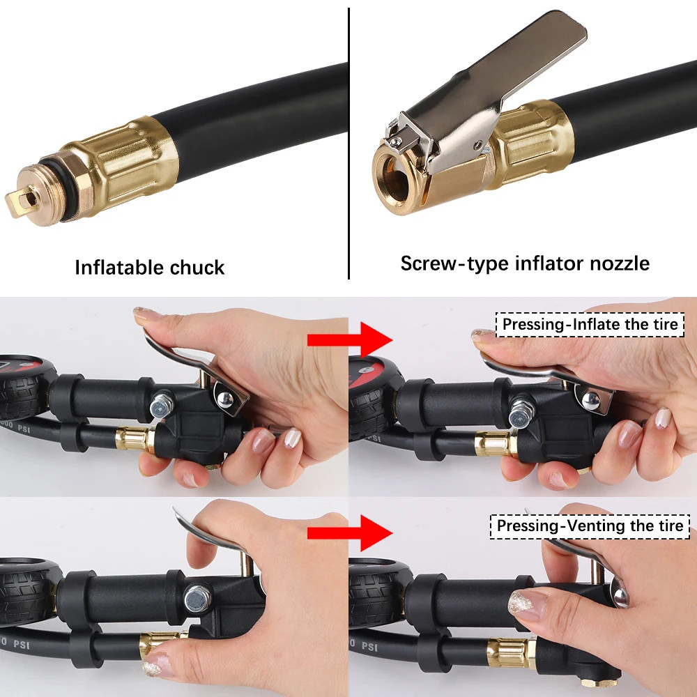 For Car Truck Vehicle Motorcycle Auto Tire Pressure Gauge LCD Digital Tyre Teste
