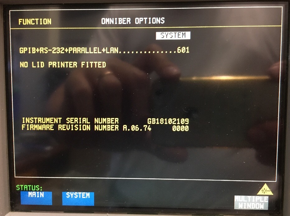 HP/Agilent OmniBER 718 1310&1550nm, Options 002, 012, 014, 106, 200, 601
