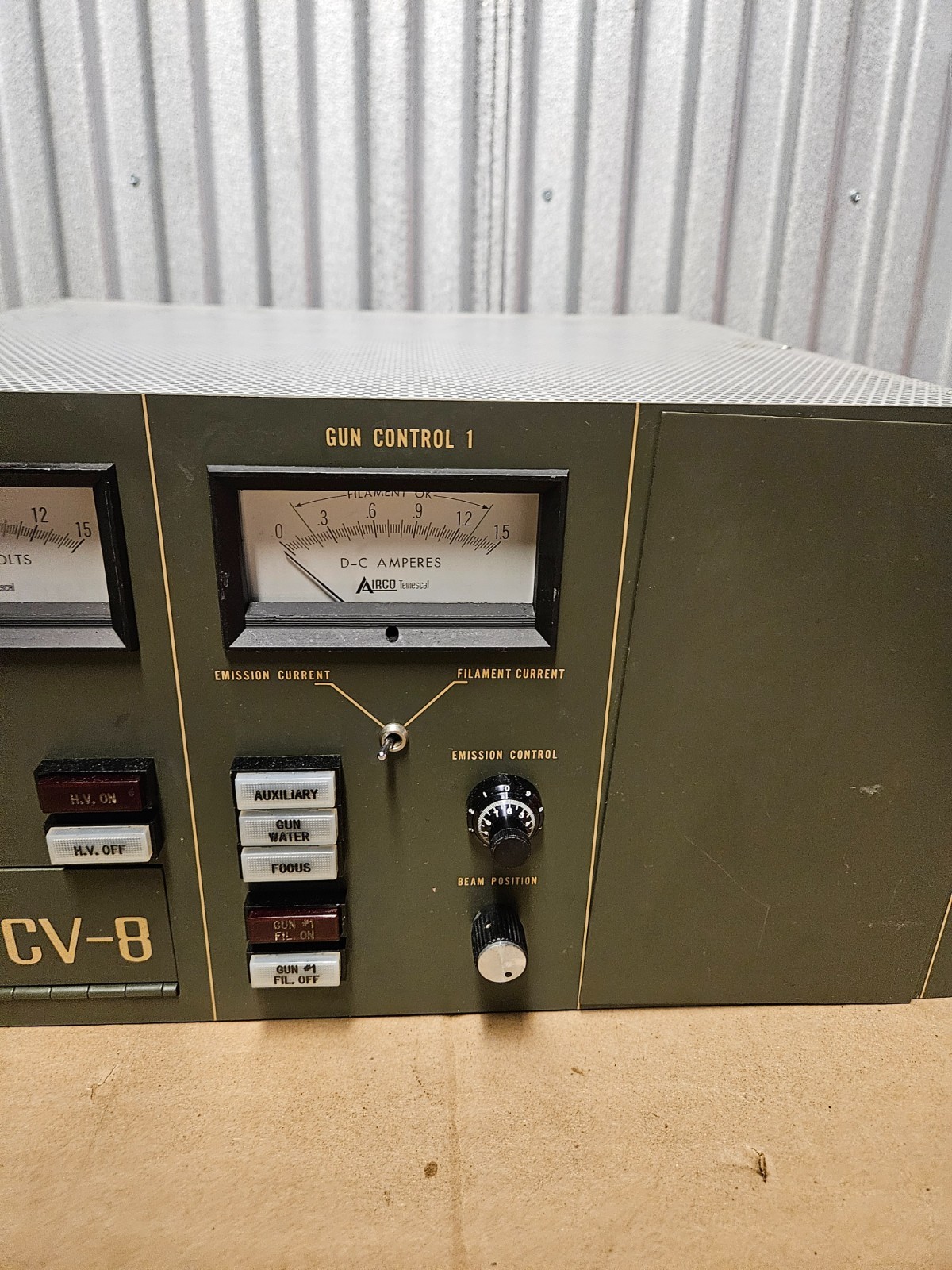 Airco Temescal CV-8-110 E-Beam Power Supply – Model CV-8 – With Keys – Used
