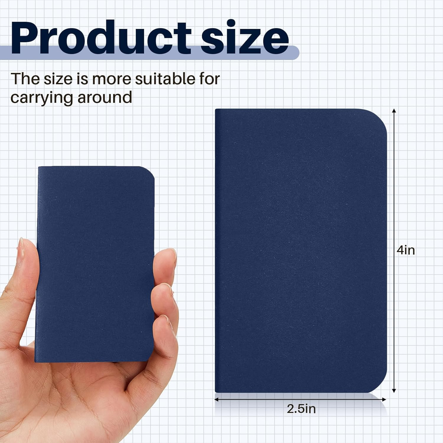 Outus 15 Pcs Mini Pocket Notebook 2.5″ X 4″ Small Journal Kraft Paper Notepads B