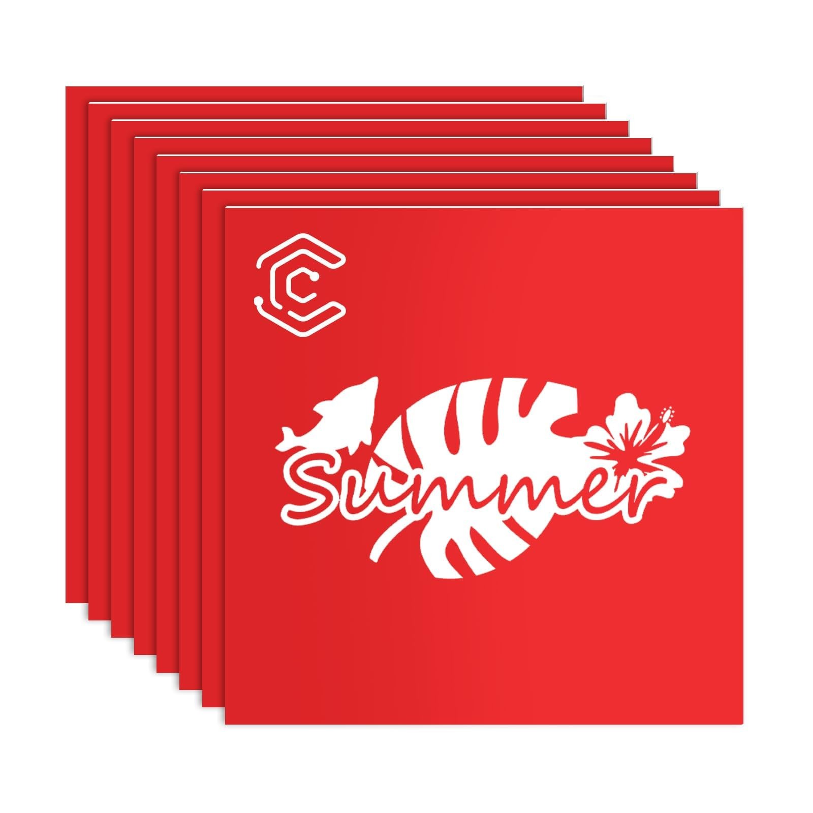 8 Pack ABS Plastic Sheet, 12» x 12» Laser Engraving Double Color Plastic Sh…