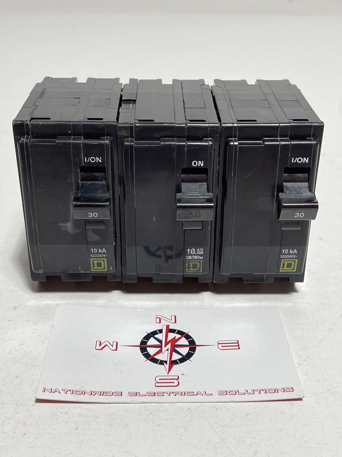 Square D QO 30A 2P Circuit Breaker (Lot of 3!)