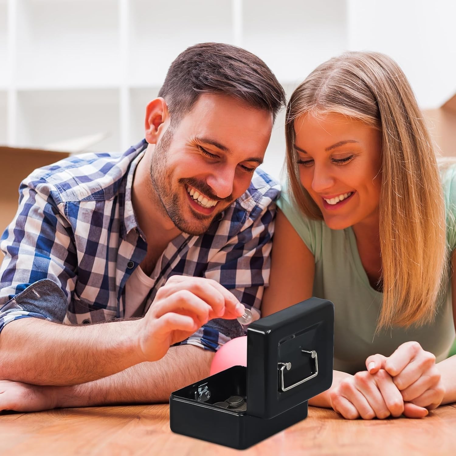 Secure Black Cash Drawer with Key, Compact Size for Safe Storage – 1.16 Oz