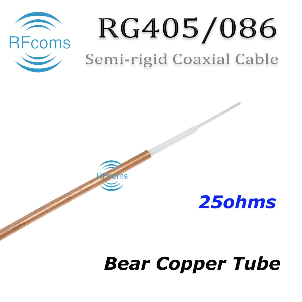 RG405 MF405 Semi rigid 15 25 35 50 75 Ohm 086-25 086-50 086-15 086-75 Coax Cable