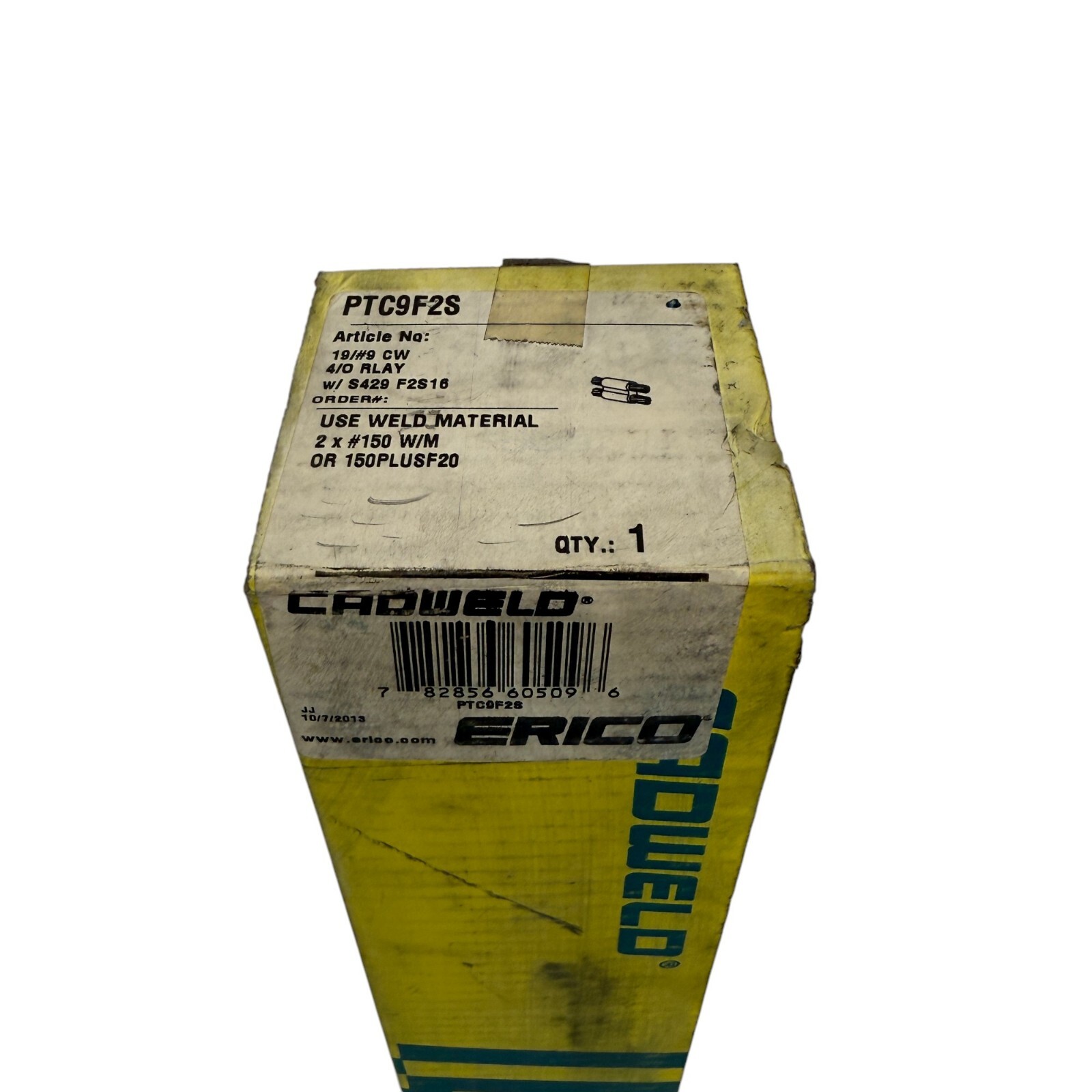 Erico Cadweld PTC9F2S Graphite Mold Cable to Cable PT 19/#9 Copperweld 4/0