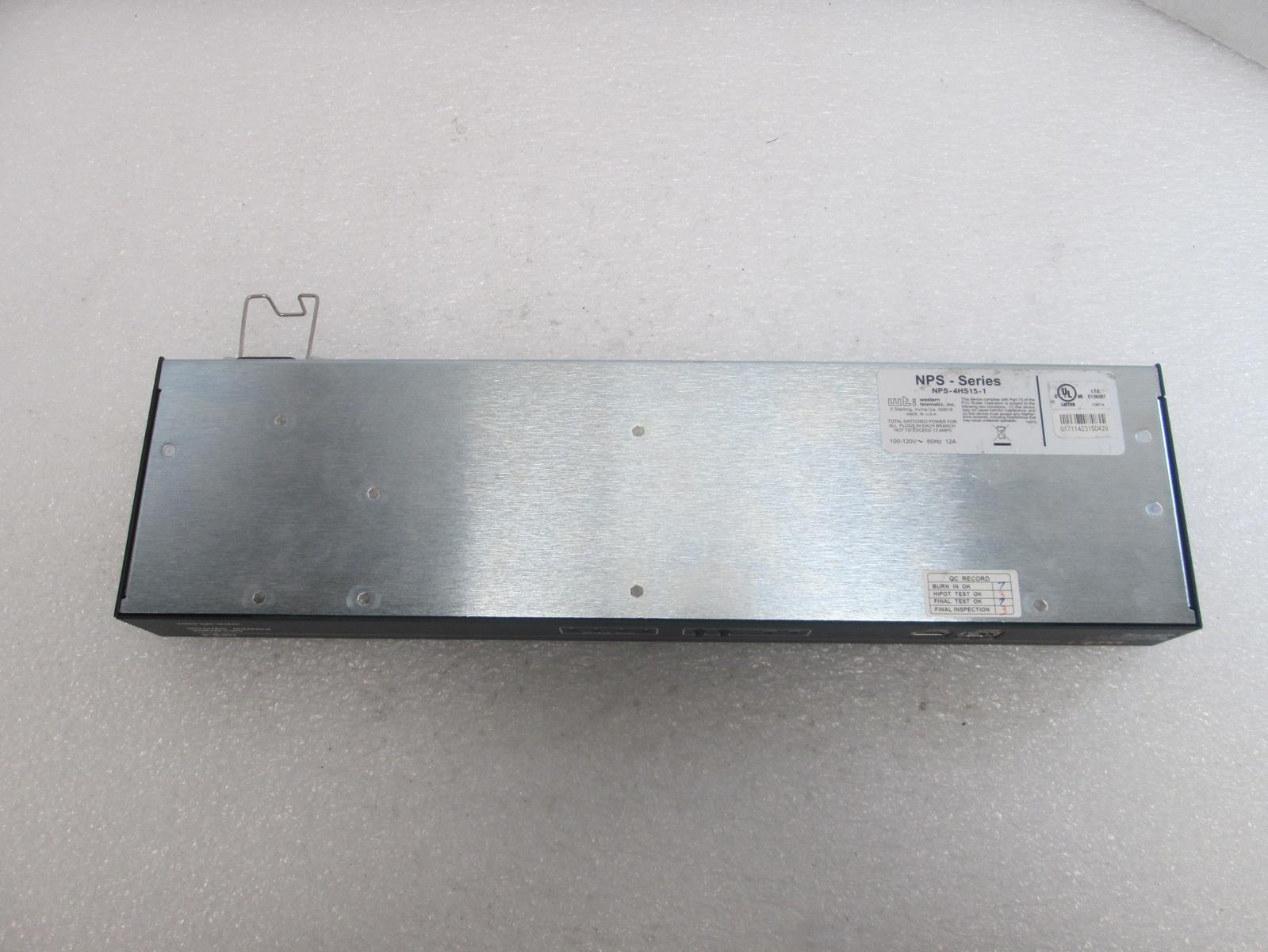 WTI NPS-4HS15-1 NETWORK POWER SWITCH RESET TO FACTORY DEFAULT