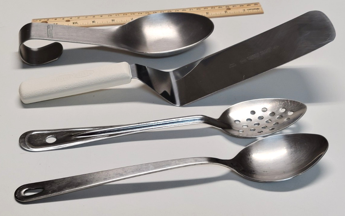 Dexter Russell Spatula Amco Spoon Rest Wolfgang Puck Vollrath Spoons MIXED LOT
