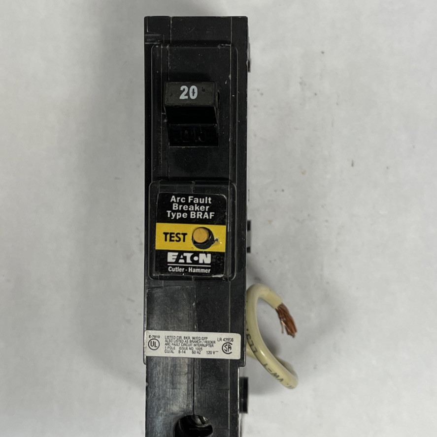 EATON BR120AF 20 AMP 1 POLE 120 VOLT ARC FAULT CIRCUIT BREAKER SHIPS TODAY FAST