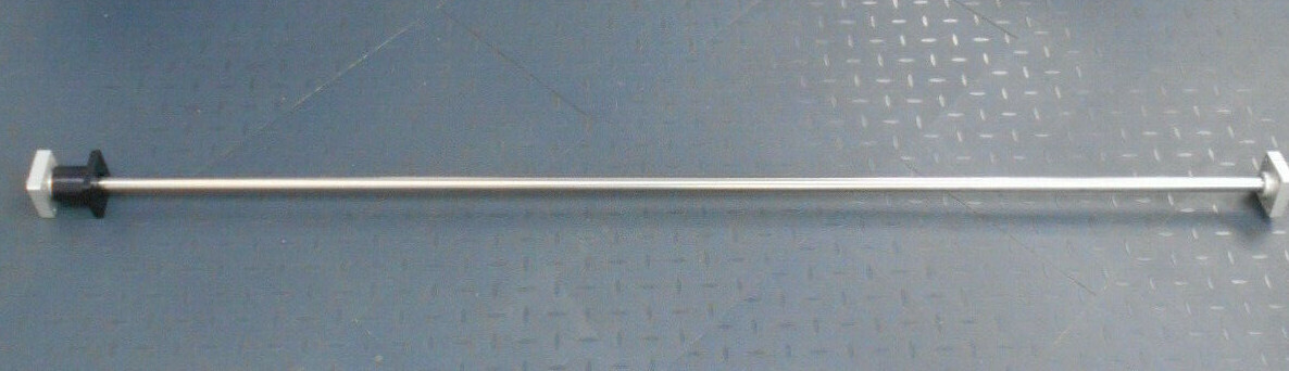 THOMPSON 2.36×2.36×2.05 CARRIAGE ON 60″L TUBE LINEAR SLIDE W/2 1-¼» FLANGED BLK