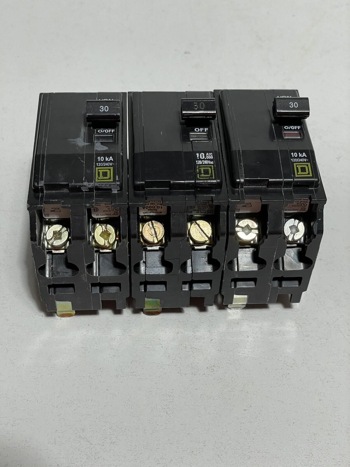 Square D QO 30A 2P Circuit Breaker (Lot of 3!)