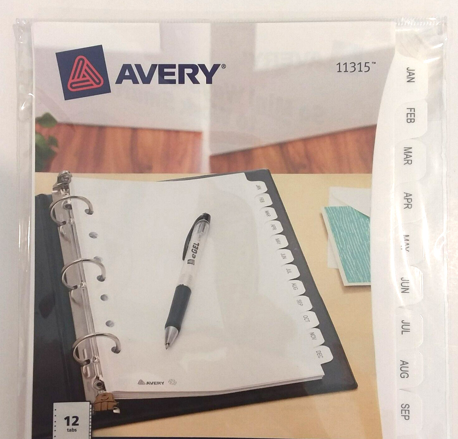 Lot of 3 Avery 11315 12 Month Jan thru Dec Monthly Dividers 5 1/2″ x 8 1/2″ NEW