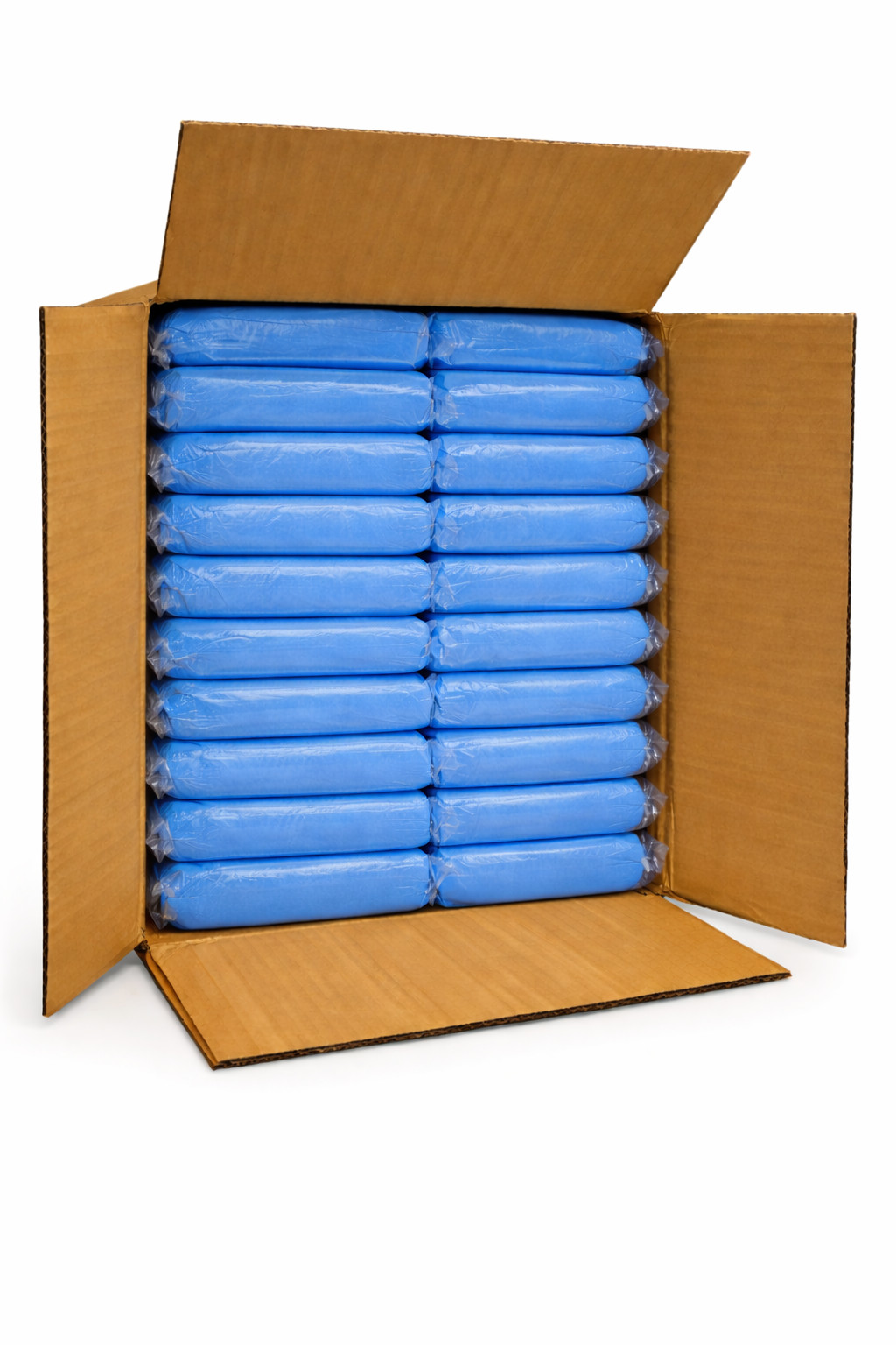 Blue Disposable Shoe Covers 100 Pack Non Woven Boot Covers Universal Fit