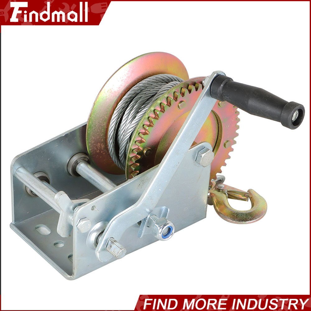 Findmall 3500-lbs Hand Winch For Trailer Winch Durable Hand Crank With Cable