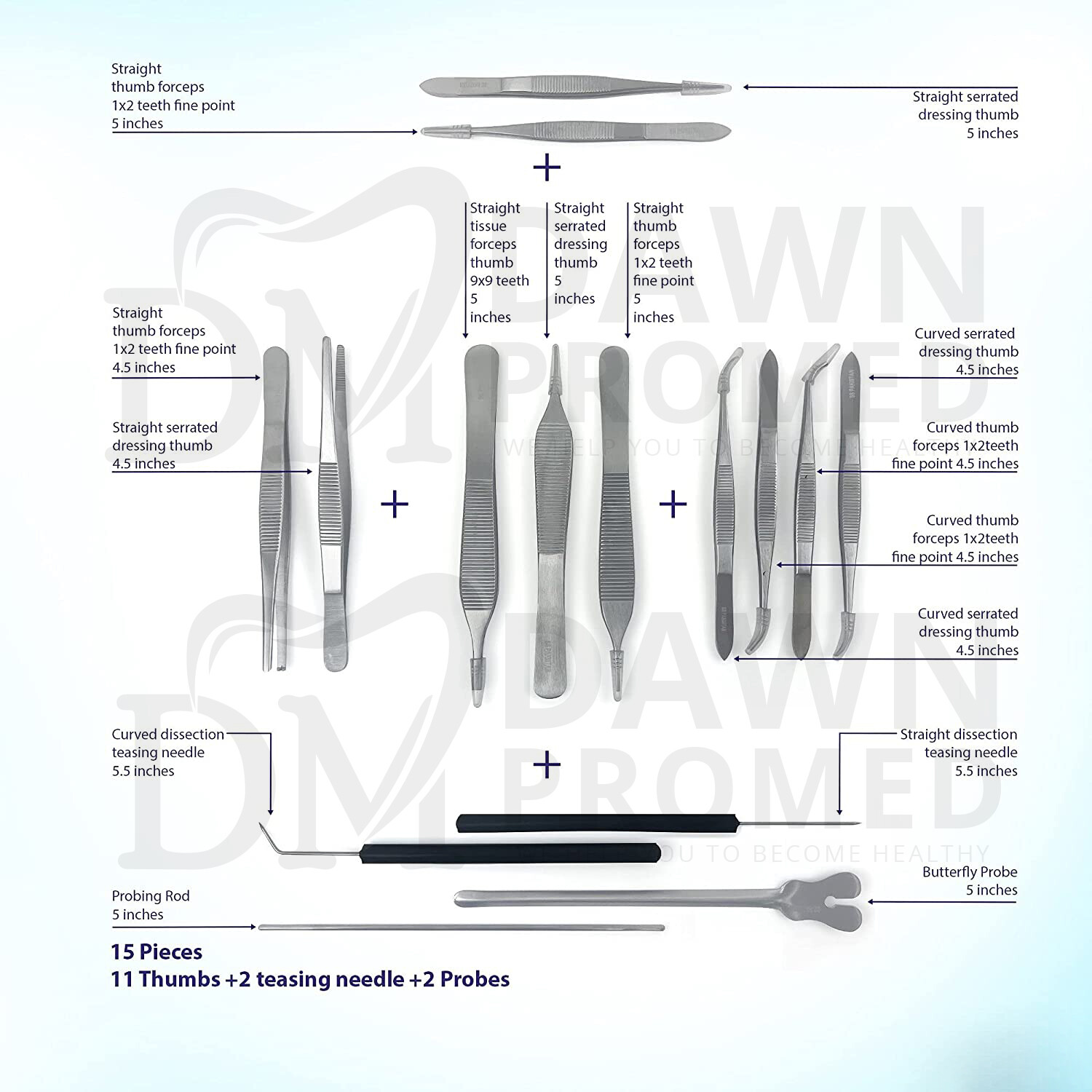 160 Pcs Advanced Dissection Set Biology Lab Anatomy Dissecting Kit Vet German Gr