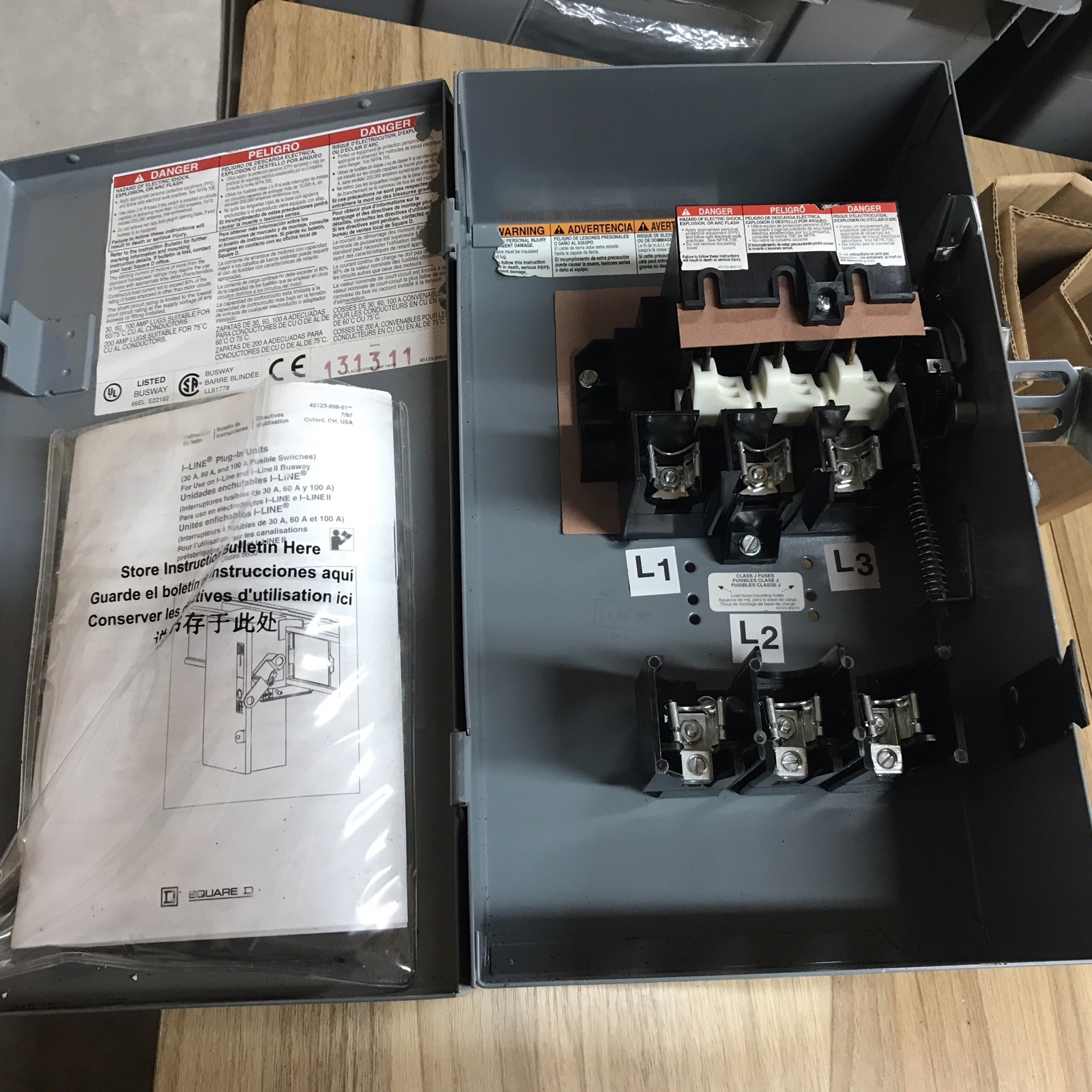 SQUARE D PQ3603G 30A 600V 3Ph 3W NEW OPEN BOX OLD STOCK