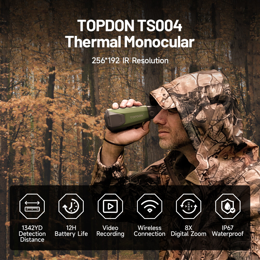 Super-Ai 384×288 Thermal Imaging Monocular 1-8X Digital Zoom Scope for Hunting