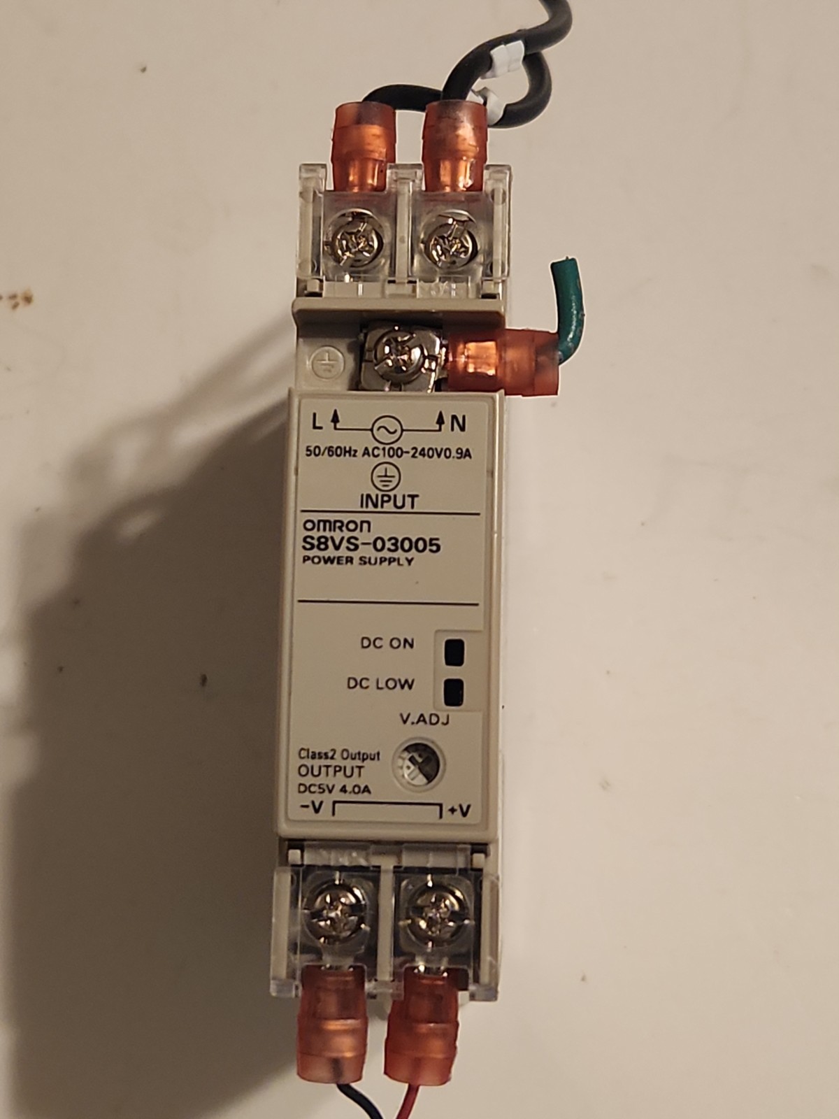 Omron S8VS-03005 /ED2 5V 4A POWER Supply Mounts Din Rail Free Shipping