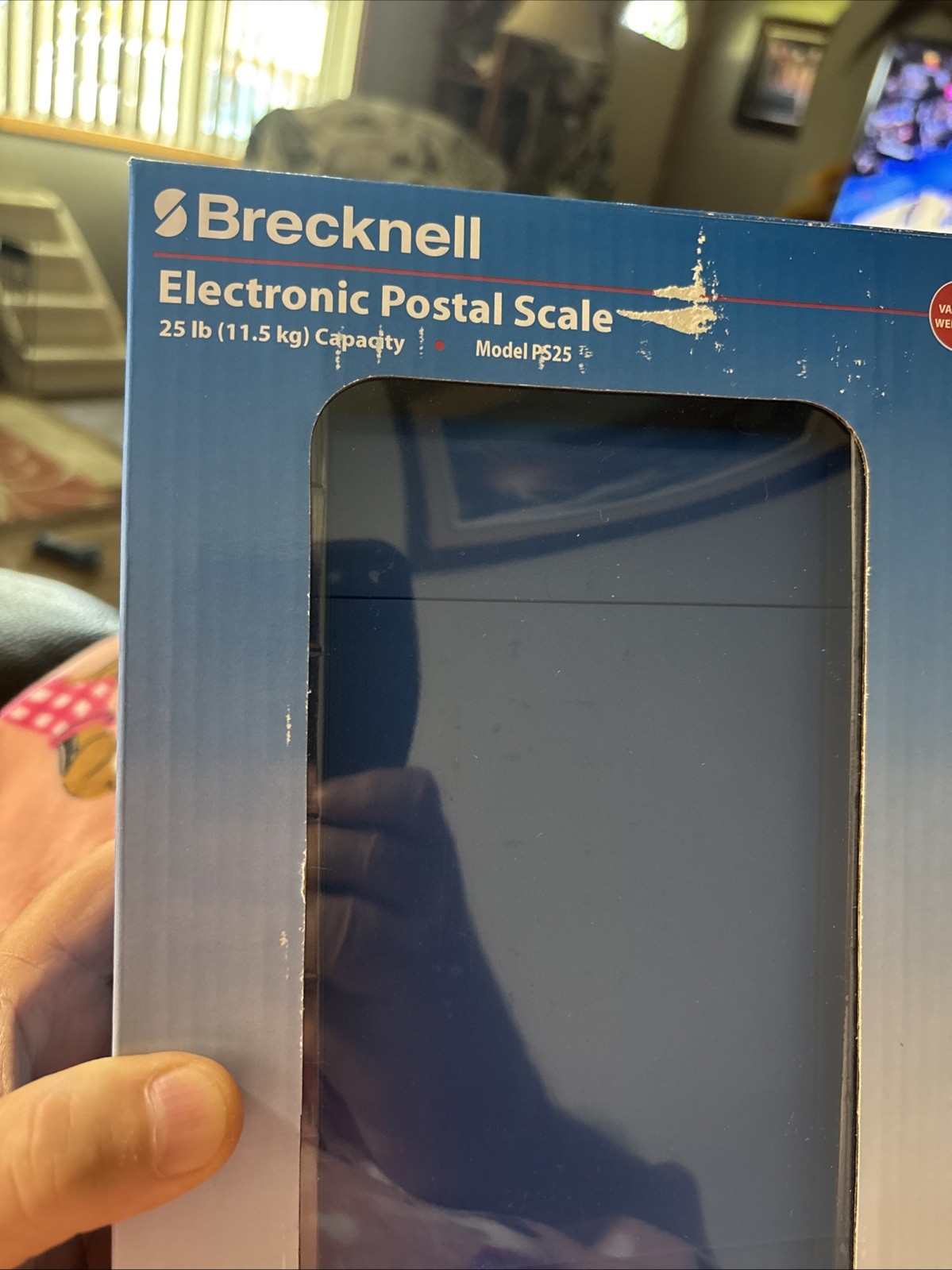 BRECKNELL PS25 Electronic Portable Postal Parcel Scale 25 lb x 0.2 oz, BLUE