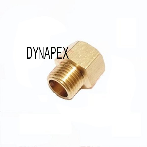 Fitting Pipe Metric 1/4″ NPT Male to M12 M12X1.25 Female Gauge Adapter