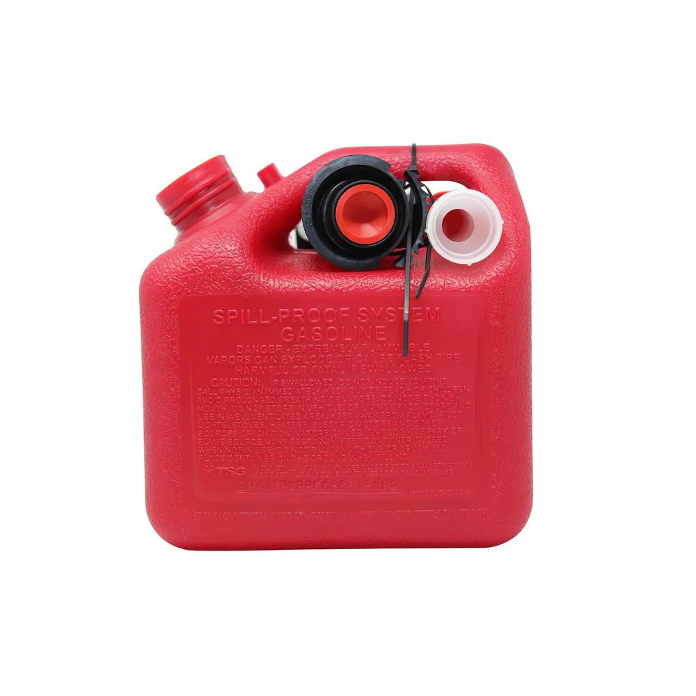 Garage Boss Press N Pour Gas Can 1 Gal Fuel Container Spill Proof EPA Compliant