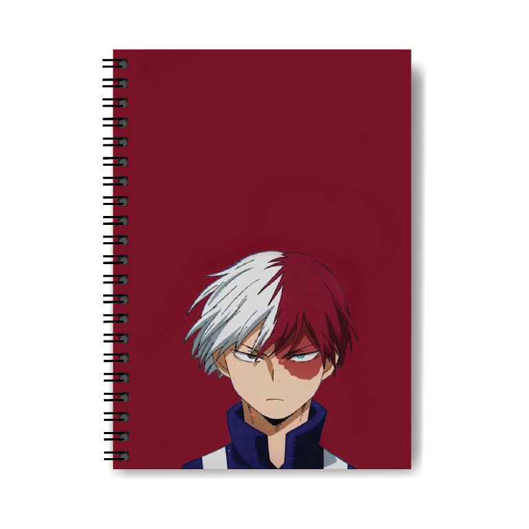 A5 Notebook Sidebind Anime Design Cardcover Book Lined Journal School Office
