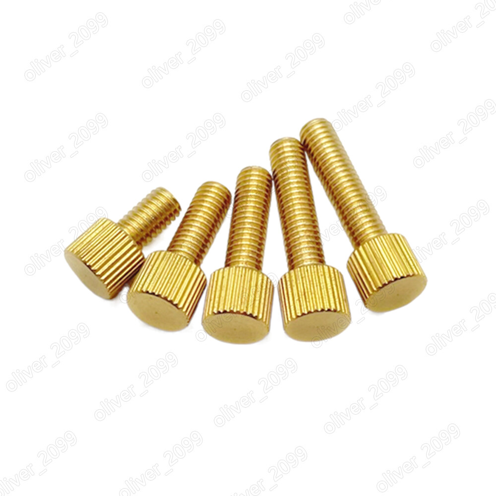 Brass Thumb Screws Knurled Flat Head M2 M2.5 M3 M4 M5 M6