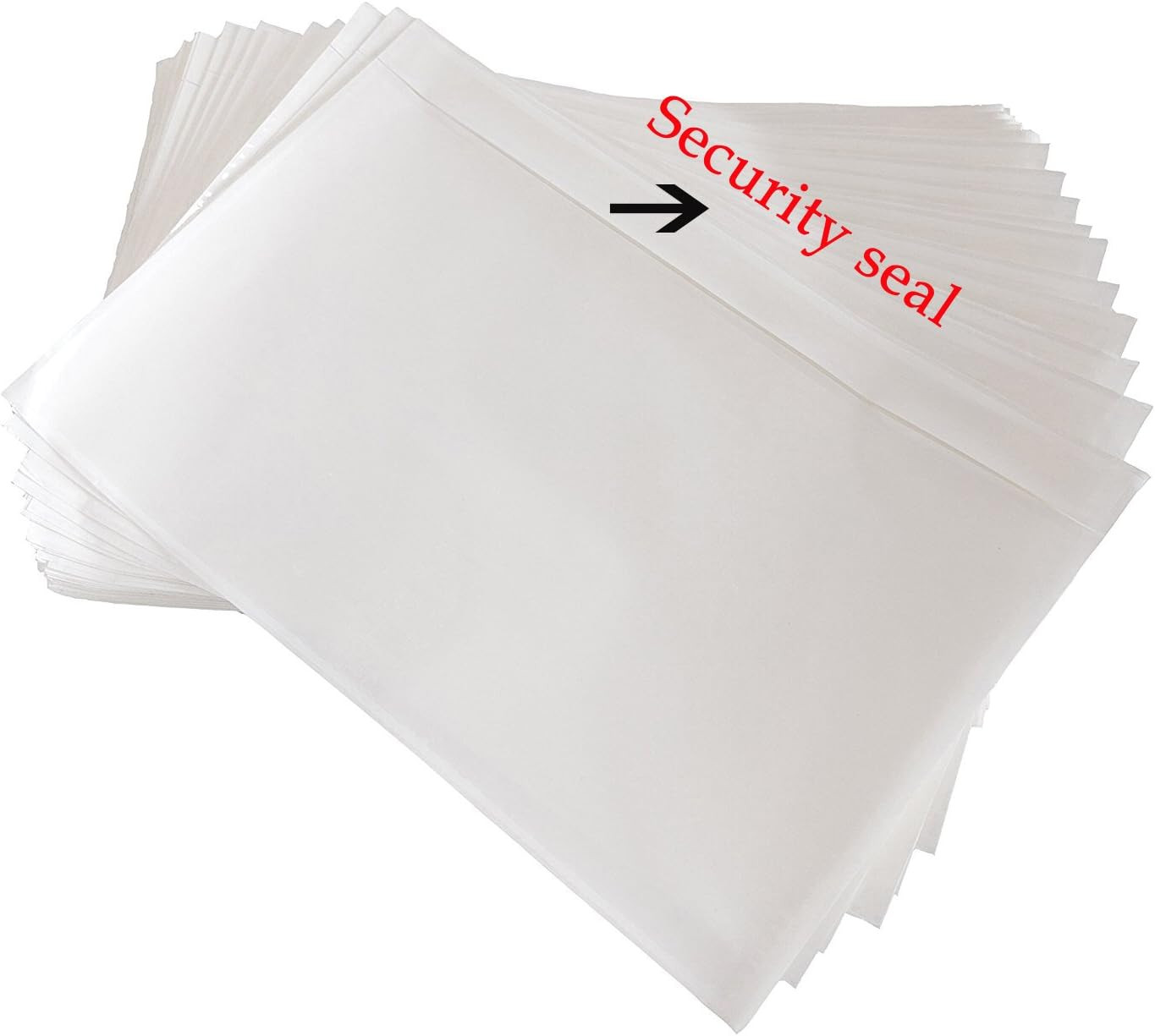 100 Waterproof Transparent Shipping Label Pouches 7.5 X 5.5 Inch Strong Adhesive