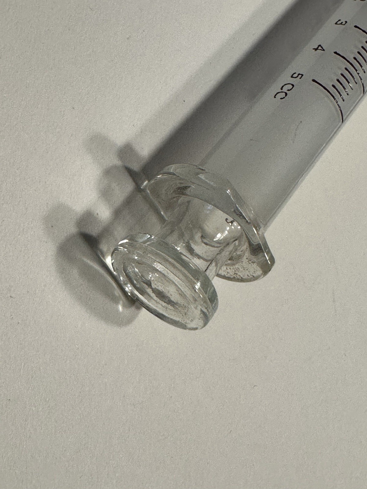 Vintage Becton Dickinson Yale B-D Lok 50cc Glass Syringe