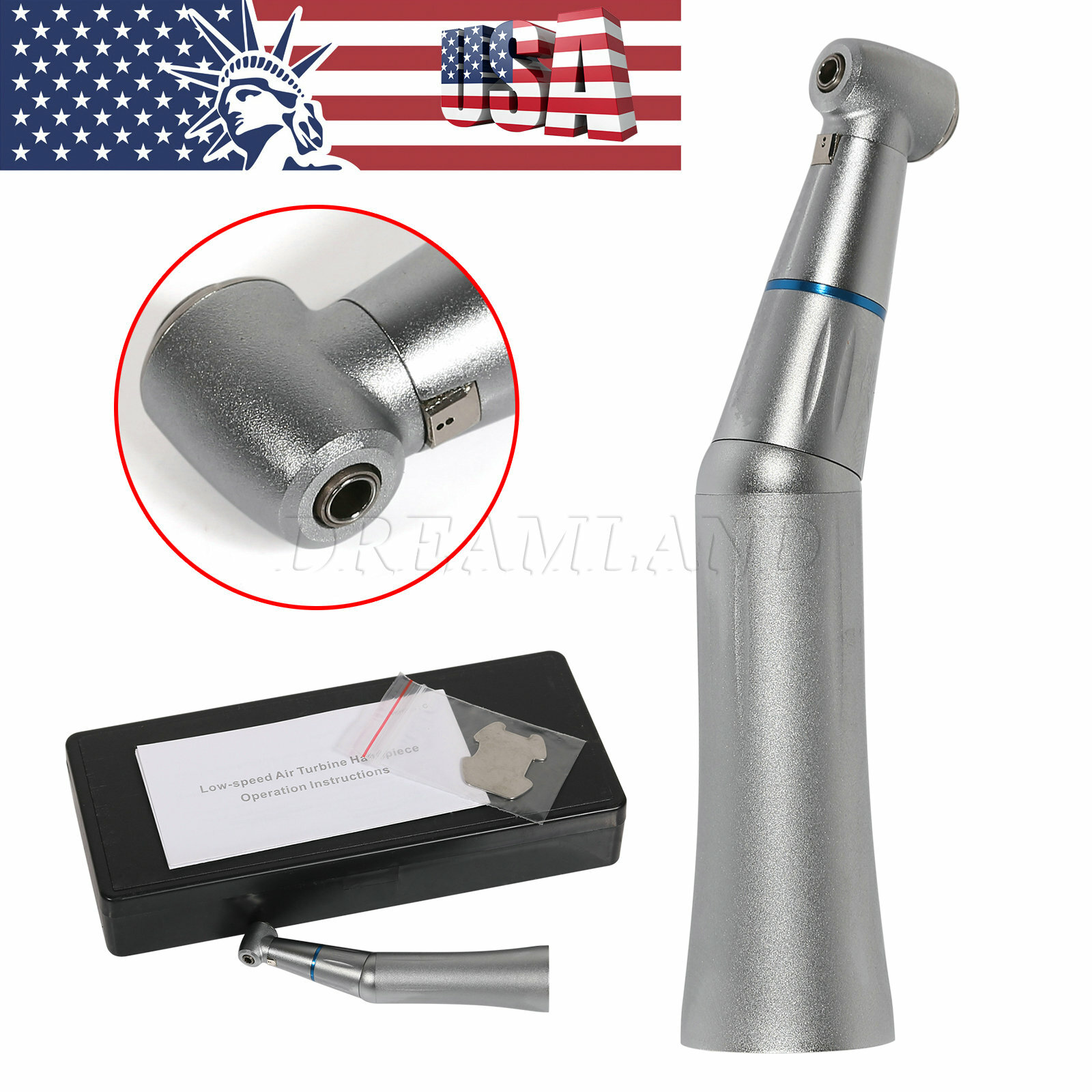 Internal Water Spray Dental Contra Angle Handpiece Push Button E-type NSK UPS