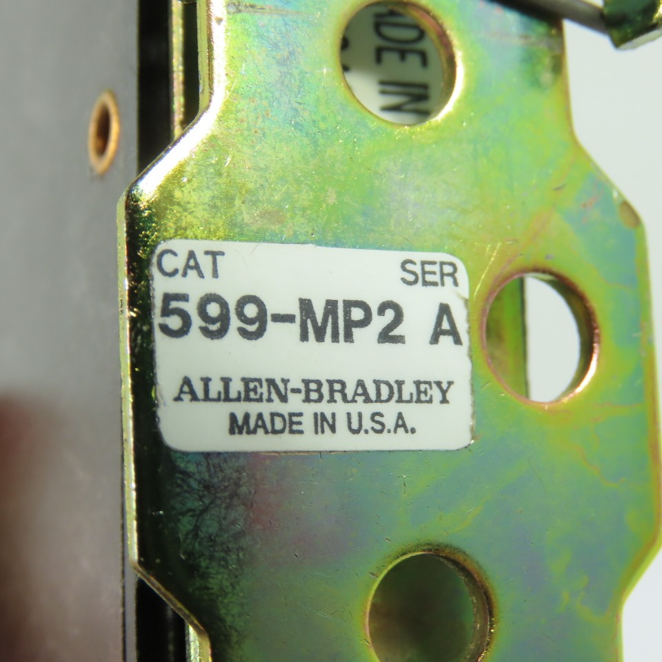 Allen-Bradley 592-BOV4 40A 1P Manual Reset Overload Relay 600VAC W/599-MP2 Lot/2