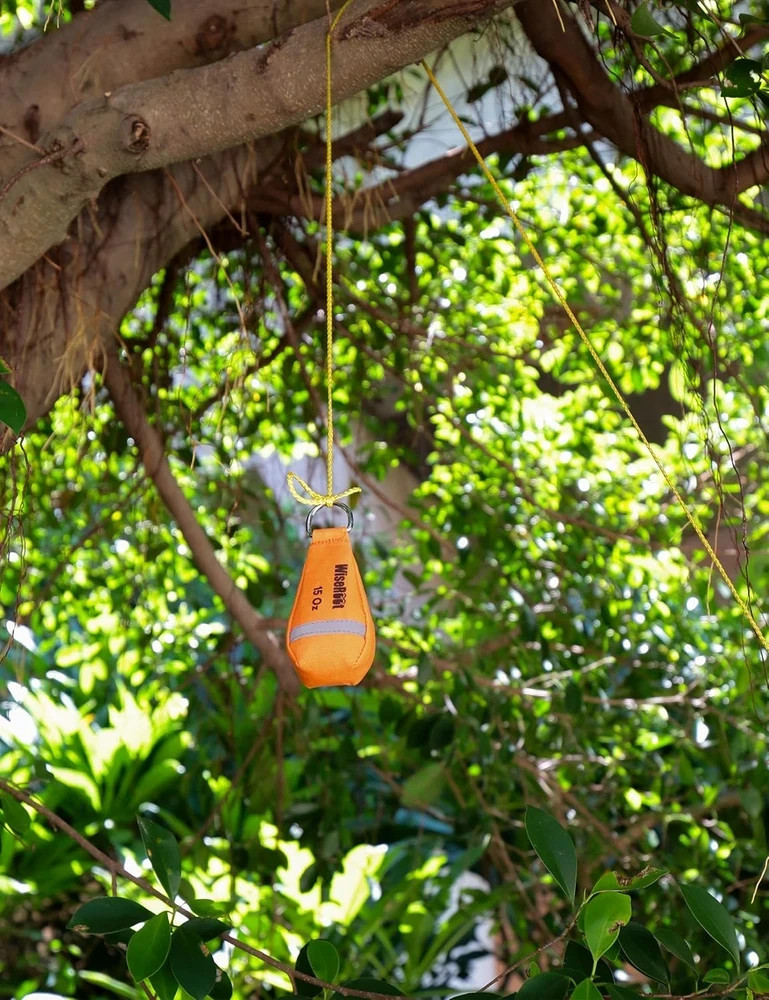 Arborist Throw Line Kit: Ultra Slick Throw Rope & 11/15Oz 900D Throw Weight with