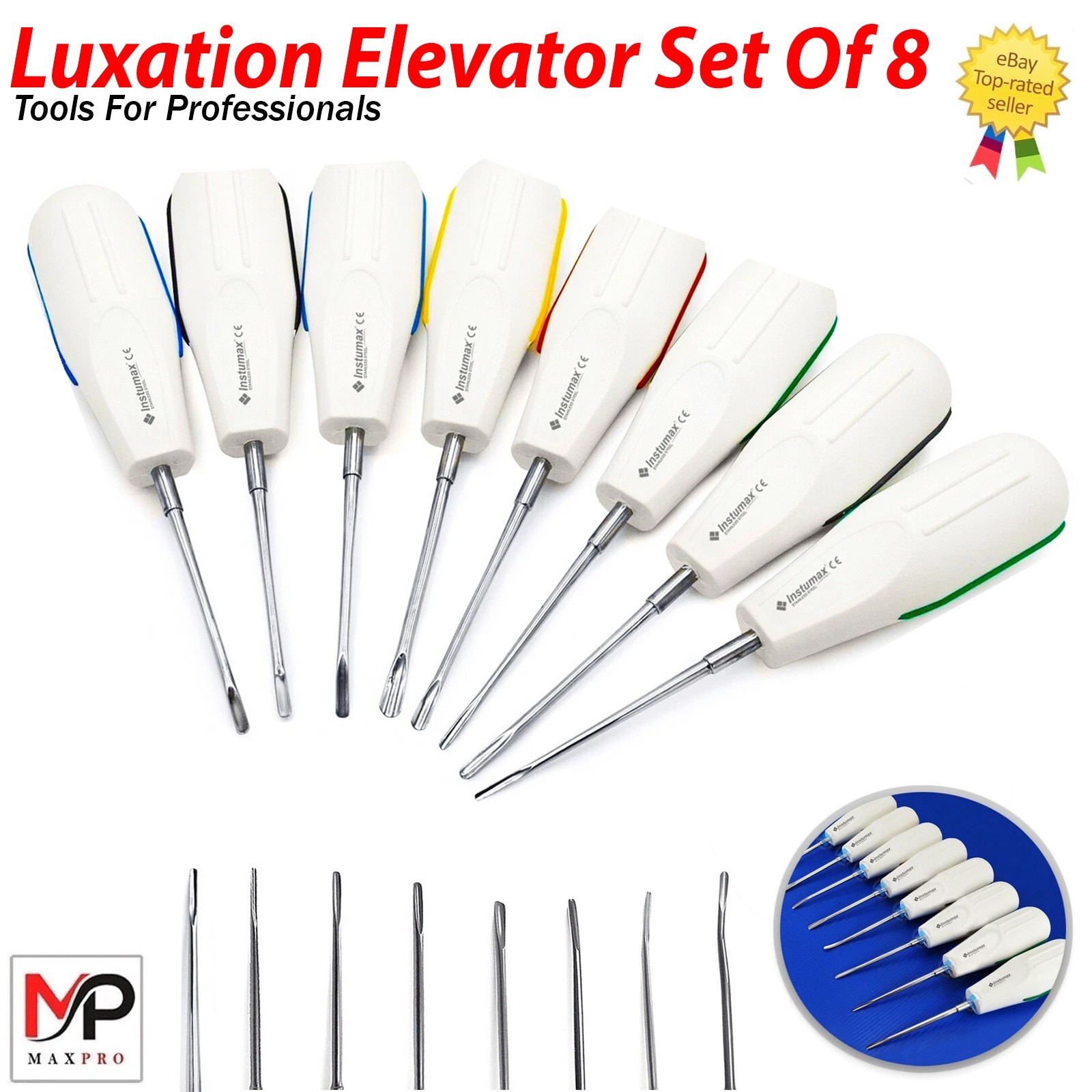 Dental Luxating Elevators PDL Periotome Luxation Root Extracting Extraction Kit