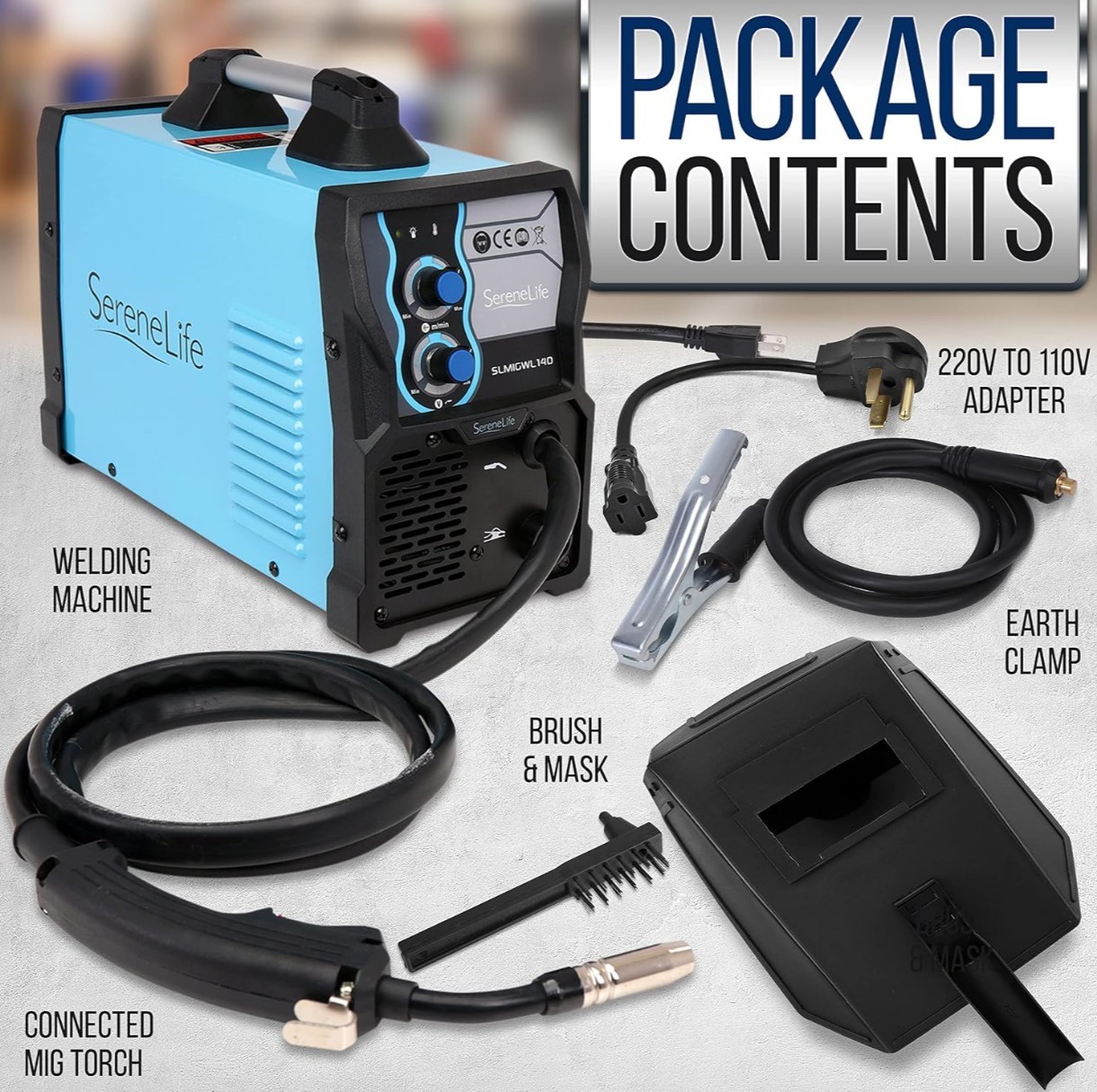 SereneLife Inverter MIG Welding Machine – Dual Voltage 110/220v