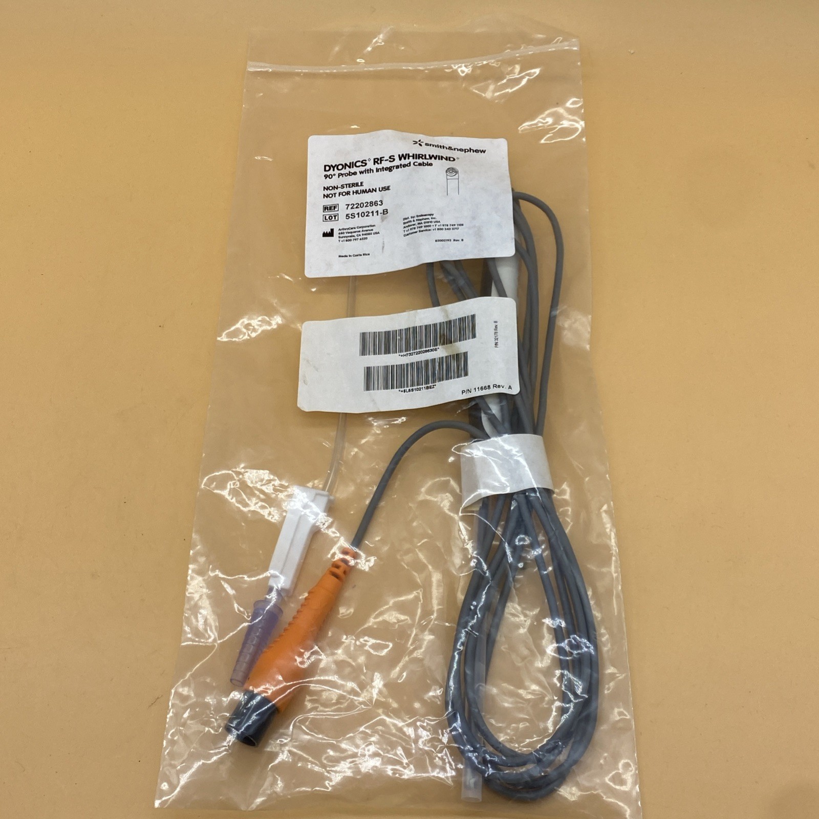 Smith & Nephew Dyonics RF-S Whirlwind 90 * Probe w Integrated Cable 72202863